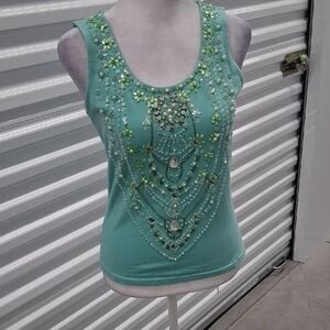 Lulumari Sequin Embellished Tank Top